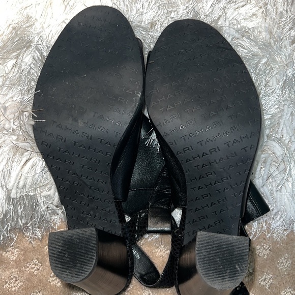 Tahari Black Peep Toe Bootie NWT - Picture 3 of 3